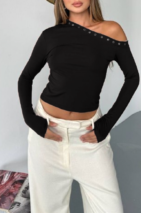 Ženska bluza LAVINDA BLACK, Boja: crna, IVET.RS - Nova Kolekcija