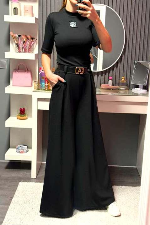 Pantalone ILOPERNA BLACK, Boja: crna, IVET.RS - Nova Kolekcija