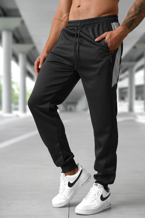 Muške pantalone XEJO BLACK, Boja: crna, IVET.RS - Nova Kolekcija