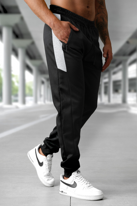 Muške pantalone XEJO BLACK, Boja: crna, IVET.RS - Nova Kolekcija
