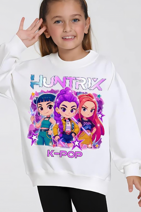 Dečija bluza HUNTRIX, Boja: bela, IVET.RS - Nova Kolekcija
