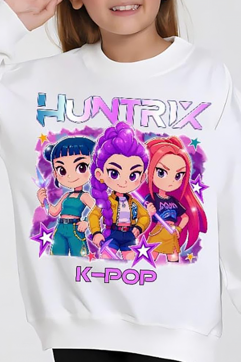 Dečija bluza HUNTRIX, Boja: bela, IVET.RS - Nova Kolekcija