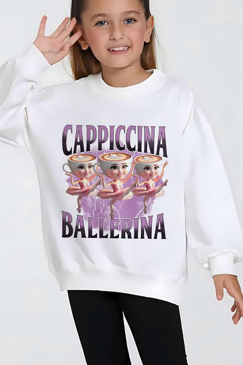 Dečija bluza CAPPUCCINA, Boja: bela, IVET.RS - Nova Kolekcija