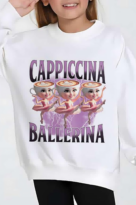 Dečija bluza CAPPUCCINA, Boja: bela, IVET.RS - Nova Kolekcija