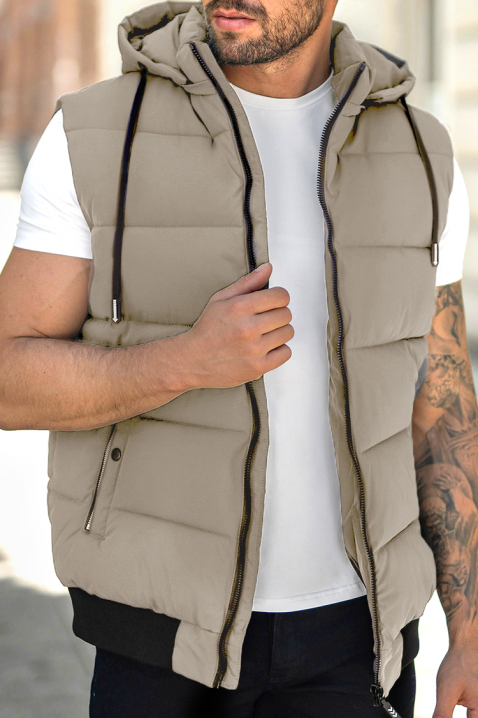 Muški prsluk MAKROZO BEIGE, Boja: bež, IVET.RS - Nova Kolekcija