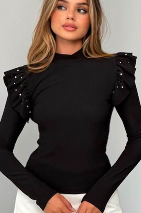 Ženska bluza NELFORZA BLACK, Boja: crna, IVET.RS - Nova Kolekcija