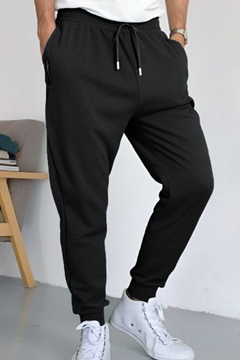 Muške pantalone JOKOTO BLACK, Boja: crna, IVET.RS - Nova Kolekcija