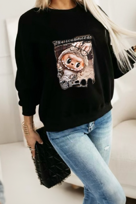 Ženska bluza BUNDEZA BLACK, Boja: crna, IVET.RS - Nova Kolekcija