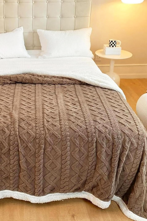 Prekrivač za krevet ERTIOLJA BROWN 160х200 cm, Boja: braon, IVET.RS - Nova Kolekcija