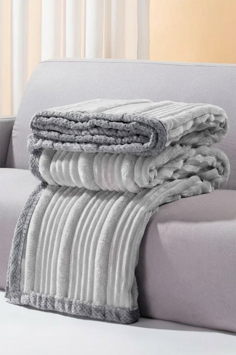 Ćebe JERLONDA LIGHT GREY 200x220 cm, Boja: svetlosiva, IVET.RS - Nova Kolekcija