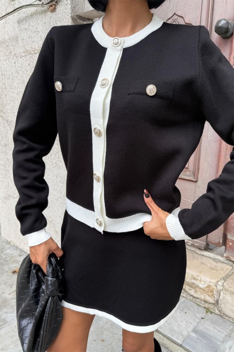 Komplet GRIFONZA BLACK, Boja: crna, IVET.RS - Nova Kolekcija