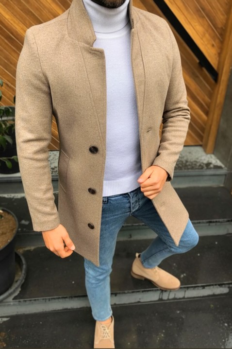 Muški kaput MONENZO BEIGE, Boja: bež, IVET.RS - Nova Kolekcija
