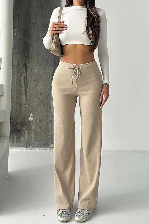 Sportske pantalone ELZIDANA BEIGE, Boja: bež, IVET.RS - Nova Kolekcija