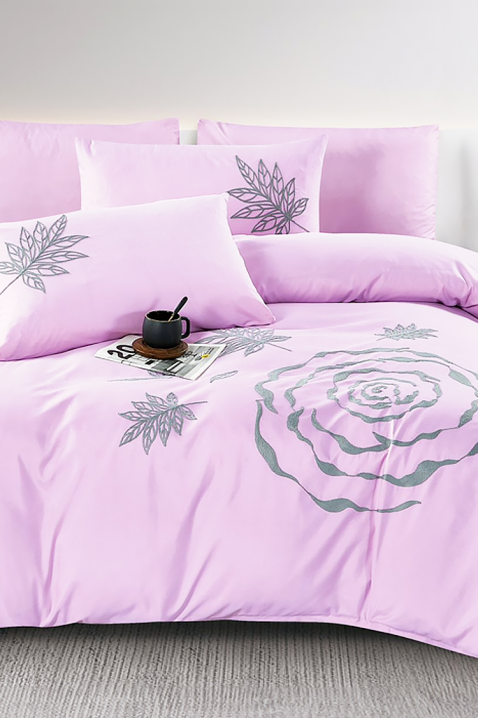 Komplet posteljine BIOGELNA PINK 200x220 cm pamuk - 4 dela, Boja: roze, IVET.RS - Nova Kolekcija