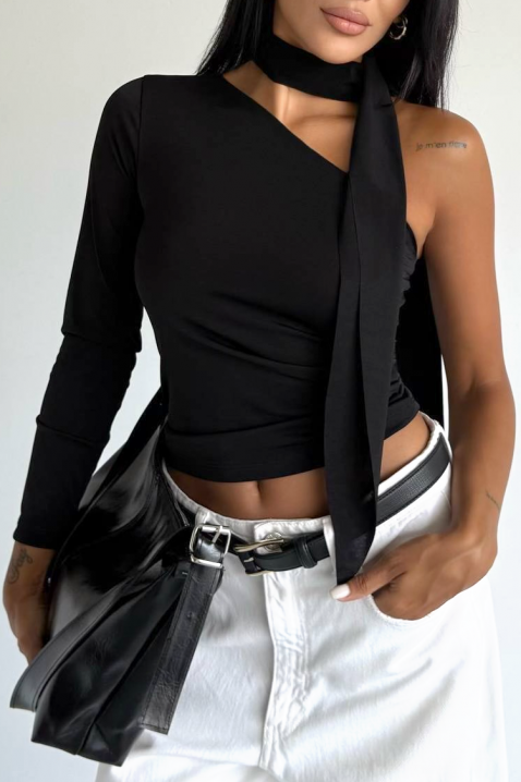 Ženska bluza GROZELDA BLACK, Boja: crna, IVET.RS - Nova Kolekcija
