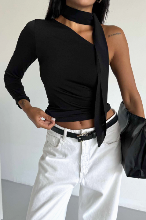 Ženska bluza GROZELDA BLACK, Boja: crna, IVET.RS - Nova Kolekcija
