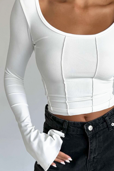 Ženska bluza RELVEDA WHITE, Boja: bela, IVET.RS - Nova Kolekcija