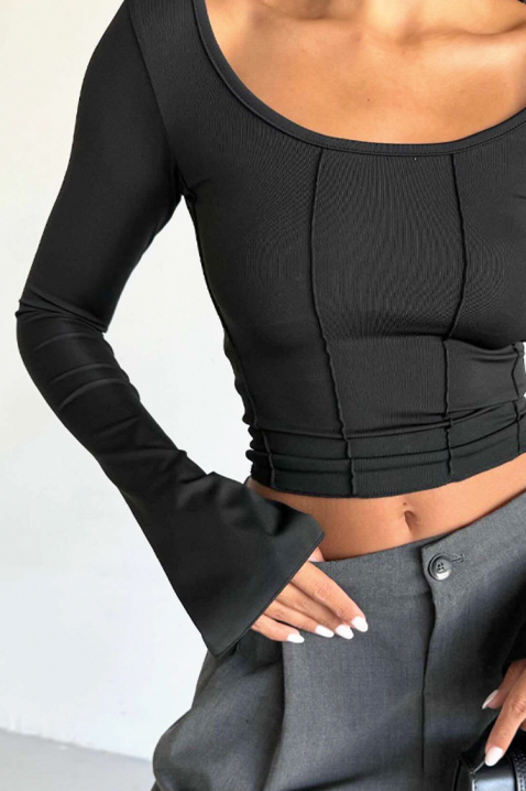 Ženska bluza RELVEDA BLACK, Boja: crna, IVET.RS - Nova Kolekcija