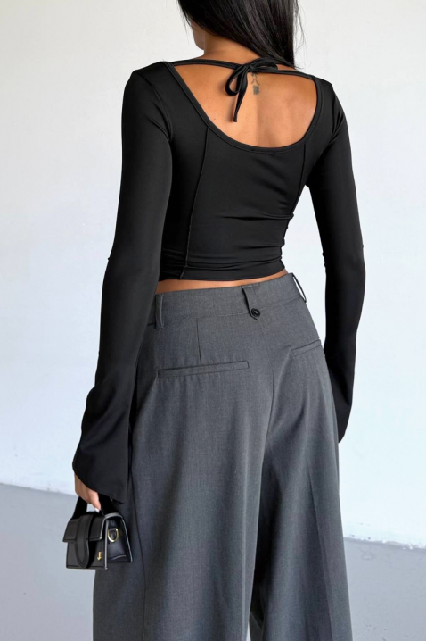 Ženska bluza RELVEDA BLACK, Boja: crna, IVET.RS - Nova Kolekcija