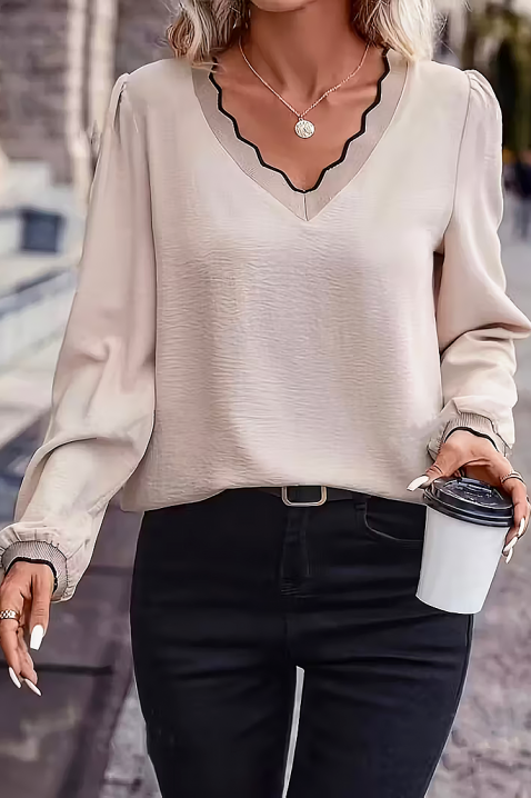 Ženska bluza BIOFEHA BEIGE, Boja: bež, IVET.RS - Nova Kolekcija