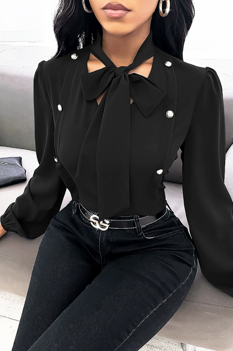 Ženska bluza TIOFEGA BLACK, Boja: crna, IVET.RS - Nova Kolekcija