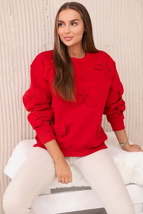 Ženska bluza ROZVELA RED, Boja: crvena, IVET.RS - Nova Kolekcija