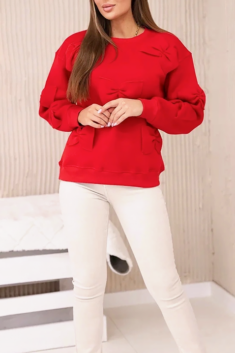 Ženska bluza ROZVELA RED, Boja: crvena, IVET.RS - Nova Kolekcija