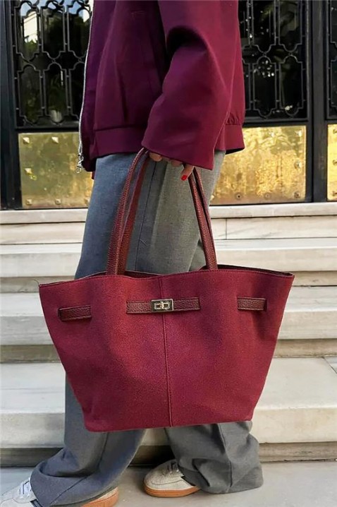 Ženska torba VEUZONA BORDO, Boja: bordo, IVET.RS - Nova Kolekcija
