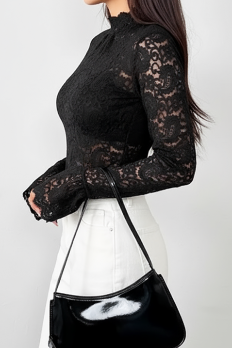 Ženska bluza DELZANA BLACK, Boja: crna, IVET.RS - Nova Kolekcija
