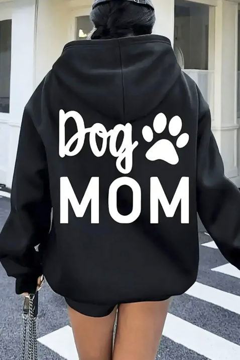 Dukserica DOGINZA, Boja: crna, IVET.RS - Nova Kolekcija