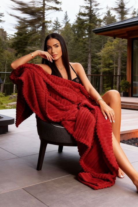 Ćebe FELISARA RED 220x240 cm - Kućni tekstil | Ivet.RS Ćebe FELISARA RED 220x240 cm, Boja: crvena, IVET.RS - Nova Kolekcija