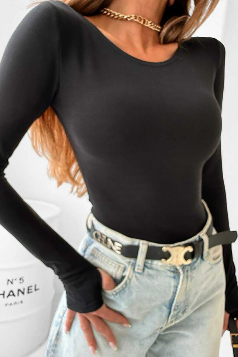 Ženska bluza LASINDA BLACK, Boja: crna, IVET.RS - Nova Kolekcija