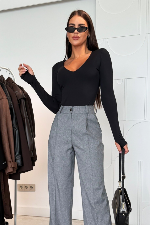 Bodi - bluza MIRFELZA BLACK, Boja: crna, IVET.RS - Nova Kolekcija