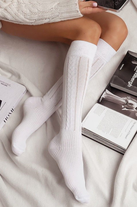 Čarape PRONELMA WHITE, Boja: bela, IVET.RS - Nova Kolekcija