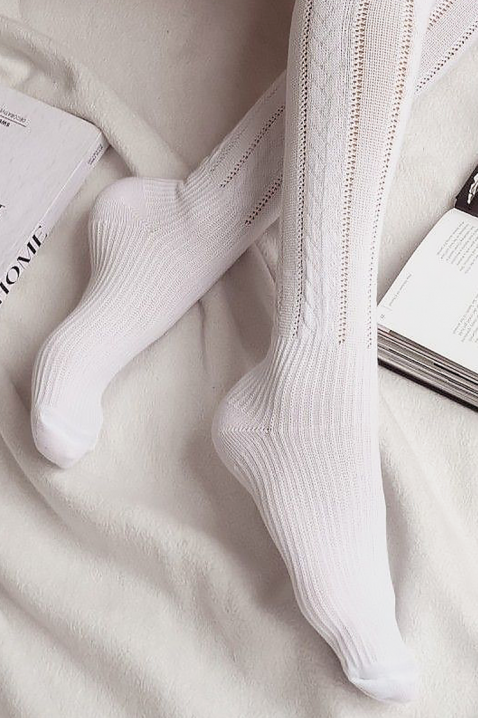 Čarape PRONELMA WHITE, Boja: bela, IVET.RS - Nova Kolekcija