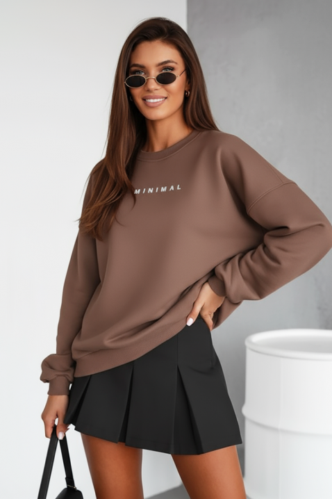 Ženska bluza CHENZILA MOCHA, Boja: moka, IVET.RS - Nova Kolekcija