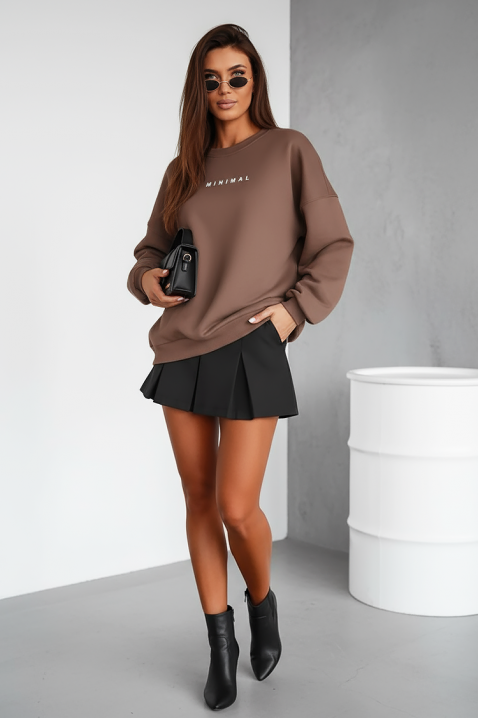 Ženska bluza CHENZILA MOCHA, Boja: moka, IVET.RS - Nova Kolekcija