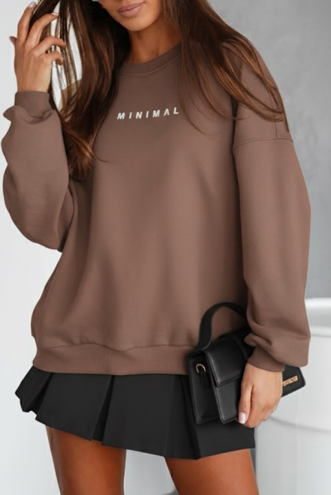 Ženska bluza CHENZILA MOCHA, Boja: moka, IVET.RS - Nova Kolekcija