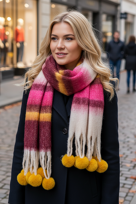 Šal TLOVENZA PINK, Boja: roze, IVET.RS - Nova Kolekcija