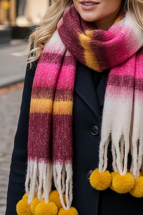 Šal TLOVENZA PINK, Boja: roze, IVET.RS - Nova Kolekcija