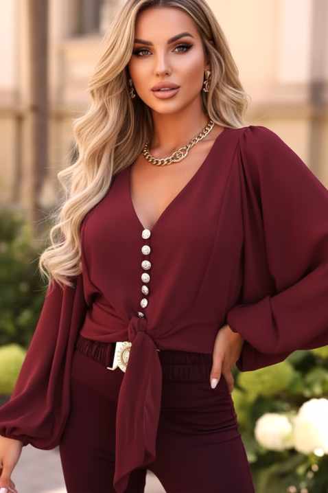 Ženska bluza AMORZANA BORDO, Boja: bordo, IVET.RS - Nova Kolekcija