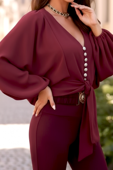 Ženska bluza AMORZANA BORDO, Boja: bordo, IVET.RS - Nova Kolekcija