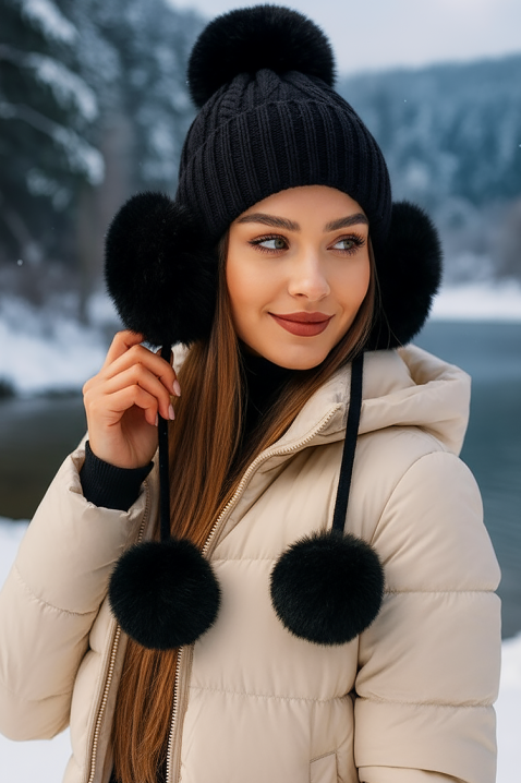 Kapa AVERSITA BLACK, Boja: crna, IVET.RS - Nova Kolekcija