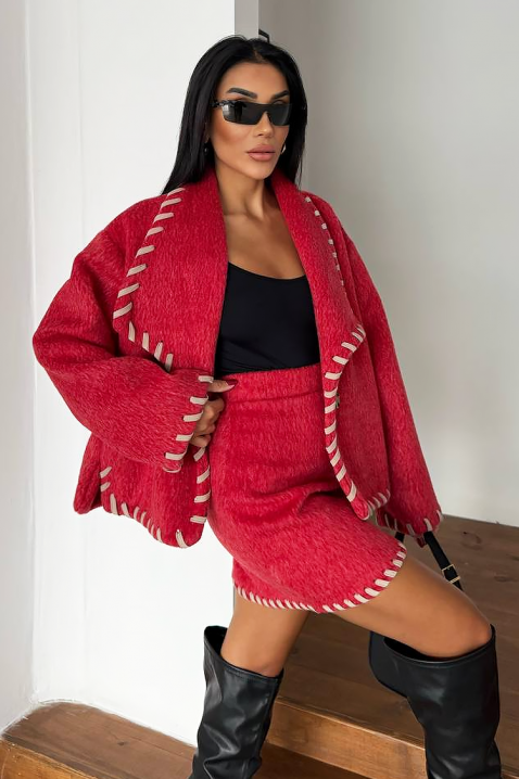 Komplet ADELVIRA RED, Boja: crvena, IVET.RS - Nova Kolekcija