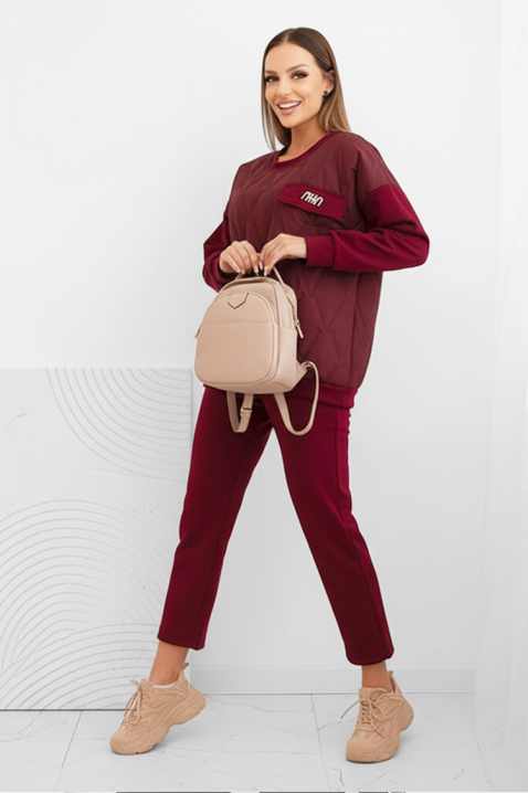 Komplet REBRALZA BORDO, Boja: bordo, IVET.RS - Nova Kolekcija