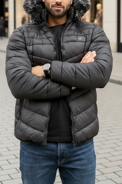 Muška jakna ANJERZO, Boja: crna, IVET.RS - Nova Kolekcija