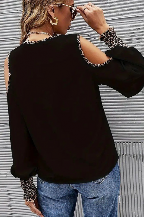 Ženska bluza SAFRINDA BLACK, Boja: crna, IVET.RS - Nova Kolekcija