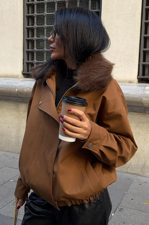 Jakna DEGRITA BROWN, Boja: braon, IVET.RS - Nova Kolekcija