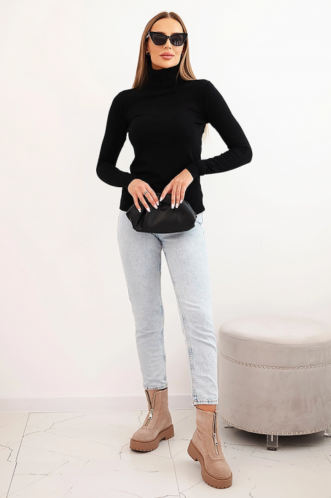 Ženska bluza AMSIVA BLACK, Boja: crna, IVET.RS - Nova Kolekcija