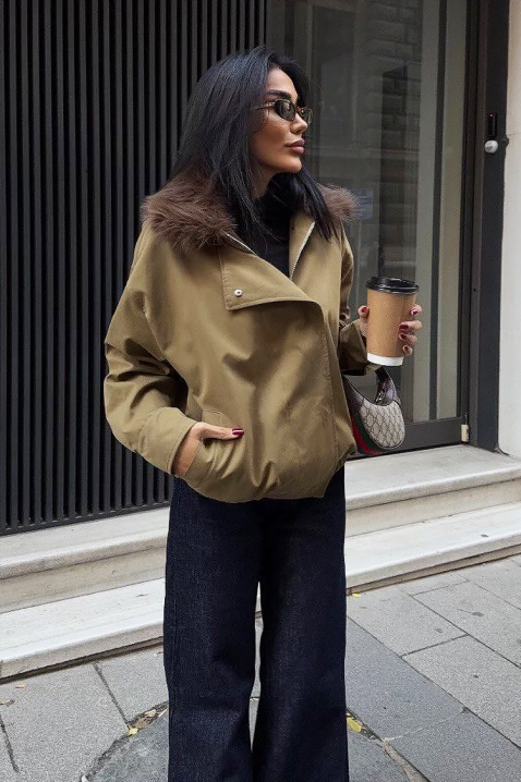 Jakna DEGRITA KHAKI, Boja: kaki, IVET.RS - Nova Kolekcija